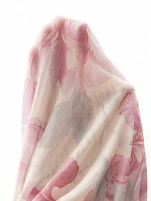 Valentine's Day Bohemian Style Floral Print Mesh Women's Jumpsuit Pajamas - Multicolor - View 7