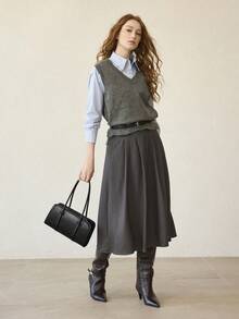 MOTF PREMIUM PU皮革双提手单肩包 - 克色 - 查看 6