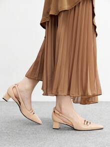 CUCCOO BIZCHIC Sandalias de tacón para mujer - Albaricoque - Ver 6