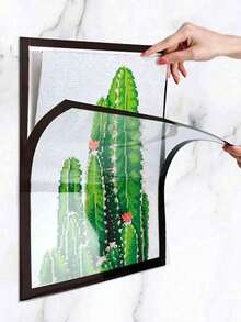 إطارات صور مغناطيسية بمقاسات A3/A4/A5/A6، إطارات غلاف الملصقات، إطارات مغناطيسية لاصقة، إطارات فنية حائطية مغناطيسية، إطارات فنية حائطية قابلة للتبديل، رفوف ملصقات مغناطيسية، رفوف عرض فني، مناسبة للثلاجات، مثالية لعرض الصور - متعدد الألوان - مشاهدة 2