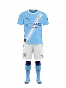 Puma Manchester City FC Kids' Home Minikit Light Blue - Team Light Blue-Puma - View 1