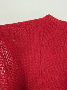 Vibekara Bộ đồ 2 món dành cho nữ cỡ lớn mùa xuân/hè: Áo khoác cardigan dài tay dệt họa tiết + Đầm chữ A hai dây thắt nơ hoa in hình quả anh đào và trái cây, kiểu dáng thanh lịch cổ điển, dễ thương, thường ngày, thích hợp cho kỳ nghỉ. - Nhiều màu - Xem 7