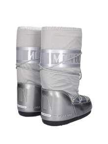 Moon Boot Icon Nylon Women's Snow Boots Silver 14016800