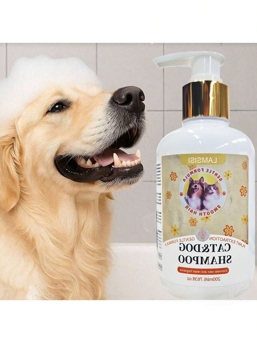 1pc Shampoo With Plant-Based Gentle Formula, Leaves Hair Soft, Clean, And Fragrant. Suitable For Both Cats And Dogs. - 200ml - View 1