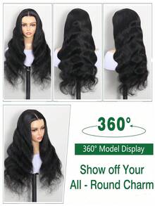 ALL READY WIG 13*6 Wear&Go Glueless Body Wave Remy Human Hair Wig Pre- Plucked Bleached Knots Pre-Cut Transparent Lace Closure Wigs 180% Density - SNatural - View 6