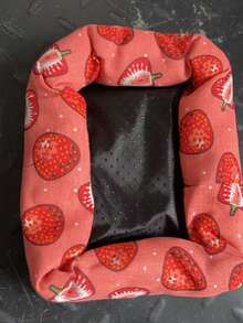 1pc S/M Fruit Print Canvas Durable Scratch-Resistant Hamster Nest Mat, Not Machine Washable, Suitable For Small Pets Squirrel Chinchilla Sleeping Bed, All Season - Multicolor - View 17