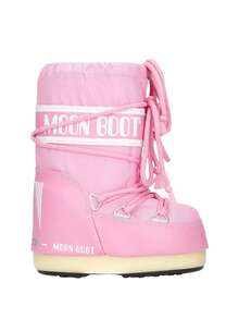Moon Boot Icon Nylon Kids Snow Boots Pink 14004400-JR