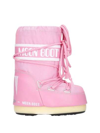 Moon Boot Icon Nylon Kids Snow Boots Pink 14004400-JR