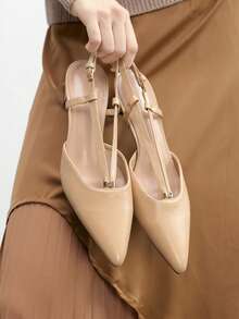CUCCOO BIZCHIC Women Heeled Sandals Spring Shoes - Apricot - View 6
