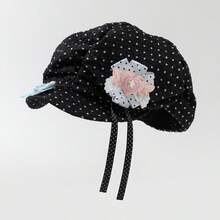 ROMWE Anime 1 女士天使翅膀爱心花朵十字波点报童帽 - 黑色 - 查看 2
