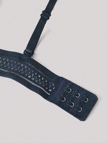 4PCS Wireless Lace Bikini Scalloped Bra Underwear Lingerie - Multicolor - View 4