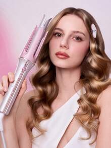 SHEGLAM HAIR 丘比特魅力自動捲髮棒，25毫米歐標插頭，10分鐘快速捲髮，60秒快速預熱，3檔可調溫度，心形開關，8秒智能定時器，快速自動捲髮，增強光澤並保護秀發，適合中長髮。