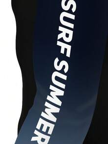 Manfinity KASUA 男士沙滩度假休闲印花长袖冲浪T恤 - 彩色 - 查看 3