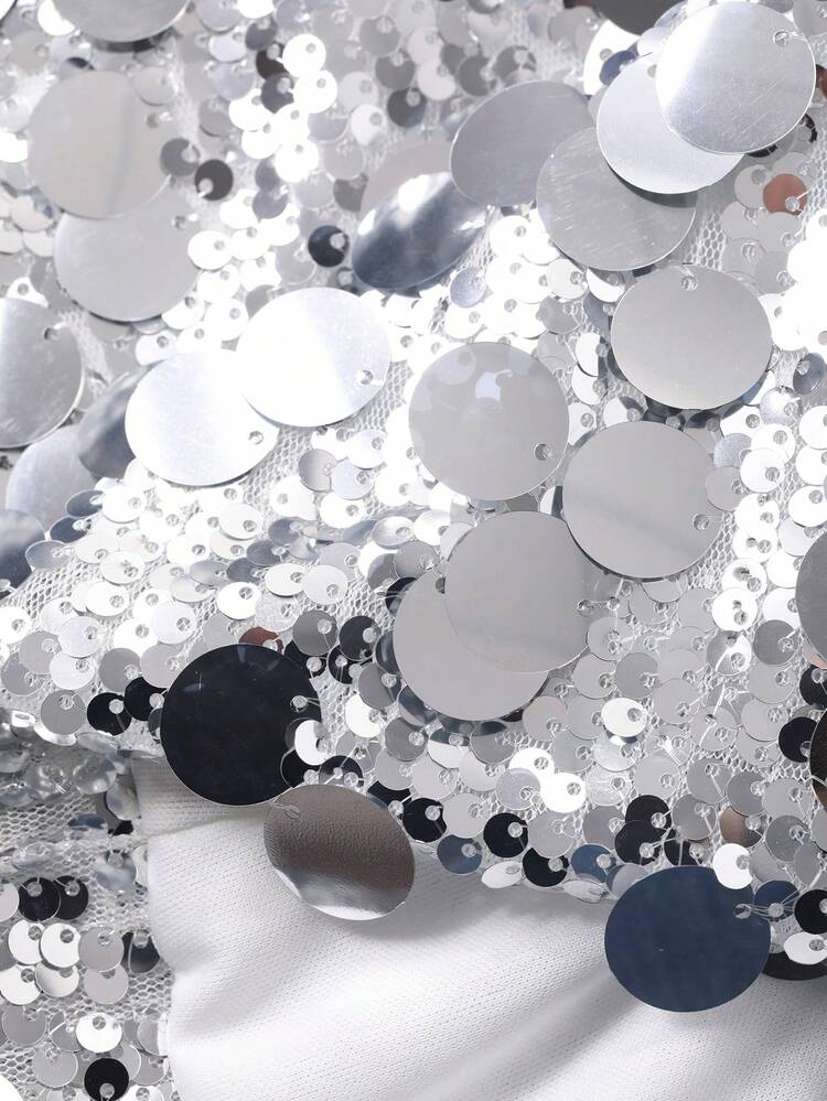 Women's Elegant Sequin Straight Skirt, Spring/Summer,Wedding Guest Dress Women