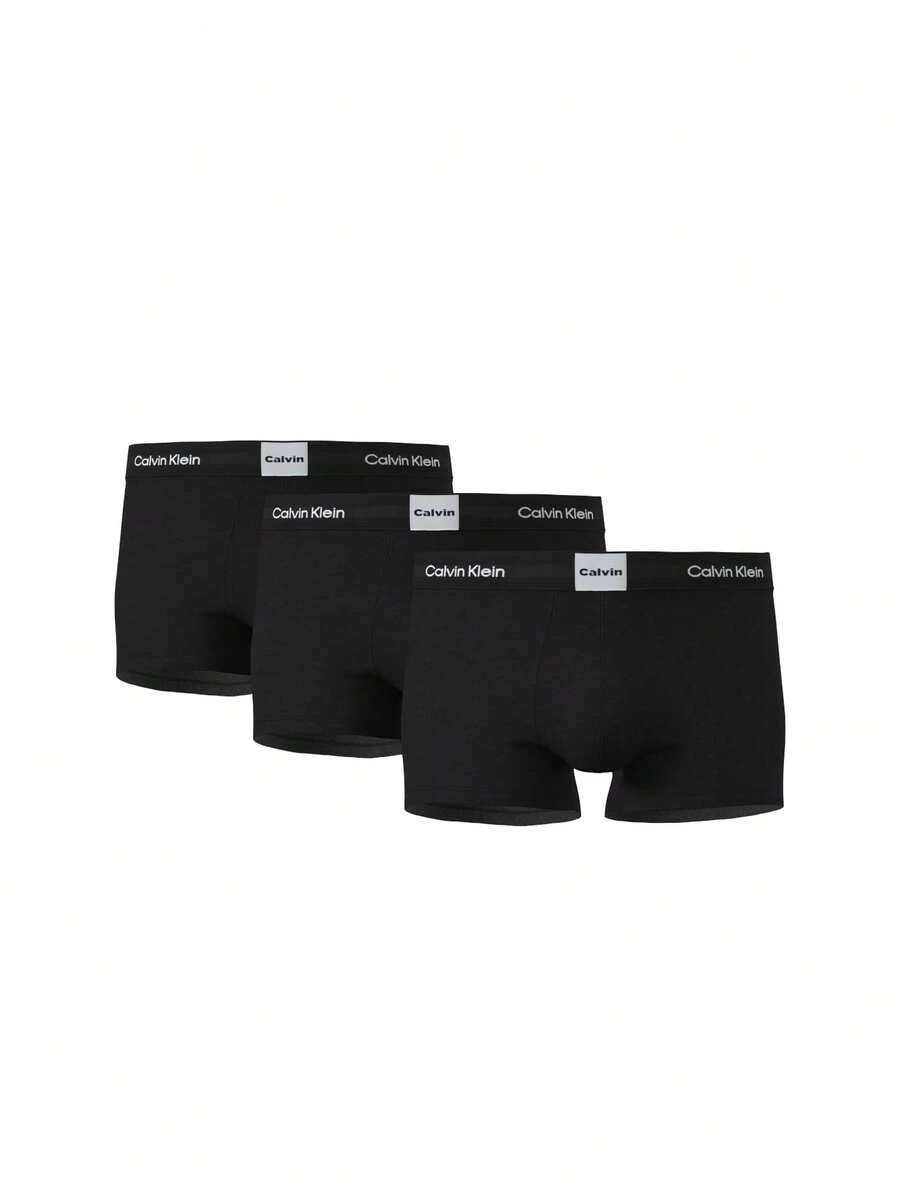 Calvin Klein 3 Pack Men's Boxer Briefs - Black - View 1