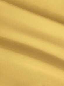 EMERY ROSE Chân váy chữ A lưng cao màu trơn, túi xéo - Màu vàng - Xem 5