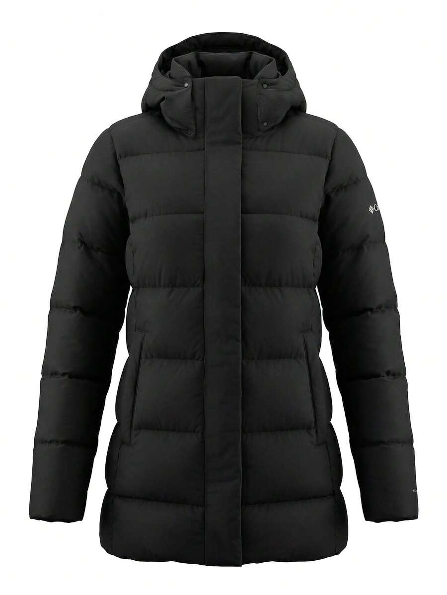 Columbia Amaze Women's Puff Mid Hooded Jacket Black - Black - View 1