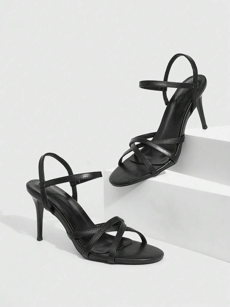 CUCCOO SZL Women's Sexy Black High Heel Sandals