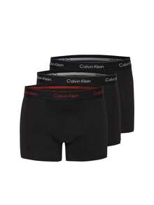 Calvin Klein 3 Pack Men's Boxer Briefs - Black - View 1