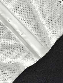 GENTILAND Men's Casual Mesh Placket Short Sleeve Shirt And Pants Set, Summer - White - View 10