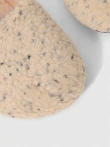 ROMWE Kawaii 女士棕色乐福鞋，闭趾玛丽珍鞋，蝴蝶结蕾丝洛丽塔芭蕾平底鞋 - 米灰 - 查看 5