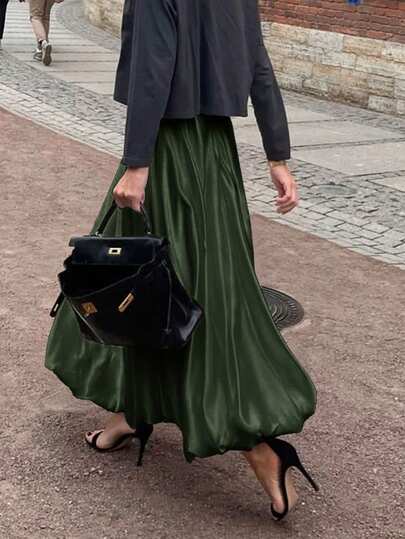 Serisse 女士休闲纯色长裙