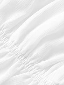 SHEIN MOD 女士优雅露肩荷叶边袖口上衣 - 白色 - 查看 6