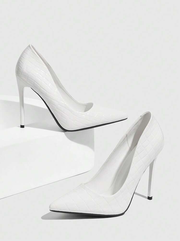 CUCCOO SZL Women's Pointed Toe Stiletto Heel Pumps, Brown High Heels Fashion Shoes Valentine's Day Spring Shoes