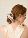 MOTF PREMIUM CHAMPAGNE FAUX SILK SCRUNCHIE