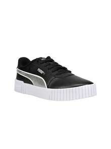 Puma Carina 2.0 Glitzy Mod Kids Sneakers Black 386182-02 - black, silver - View 4
