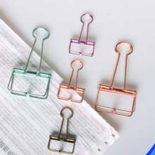 10个/20个/30个装回形针，非常适合整理纸张、便签、照片和文件 - 办公、家庭、学校和手工用品 - 多色 - 查看 3