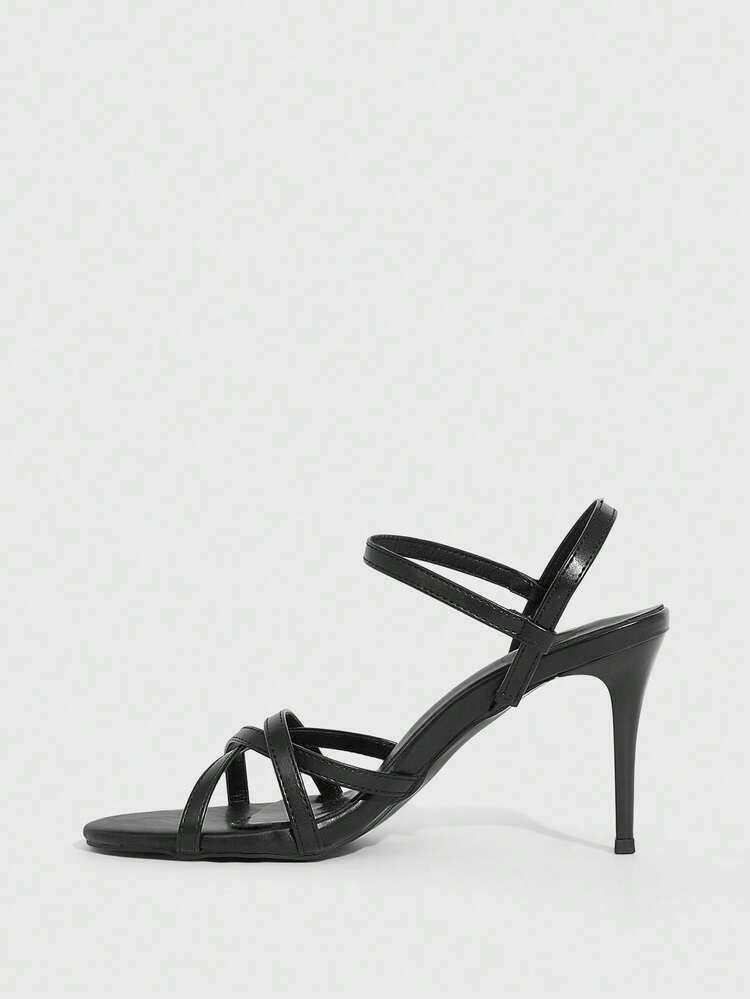 CUCCOO SZL Women's Sexy Black High Heel Sandals