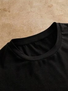 HIMLAND Camiseta masculina casual de manga curta com estampa de coração, ideal para o Dia dos Namorados. - Preto - Ver 7