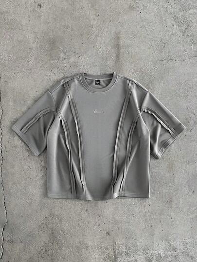 AXEPEAK 男士宽松休闲圆领短袖T恤