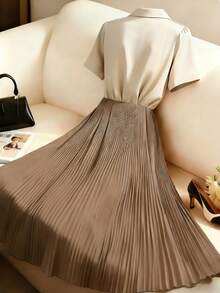 GlowEve Ladies Weave Elegant Long Summer Dresses - Brown - View 2