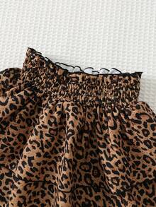 Cozy Pixies Baby Girl Leopard Print Soft Elastic Waist Tutu Skirt - Multicolor - View 3