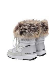 Moon Boot Jr Girl Monaco Low Kids Snow Boots White / Silver 34052400-JR