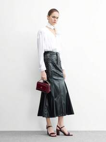 CUCCOO BIZCHIC Women's Buckle Design Fashion Daily Wear High Heel Sandals - Burgundy - View 6