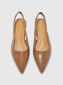 CUCCOO BIZCHIC Women's Pointed Toe Casual Versatile Flat Shoes - Brown - View 9