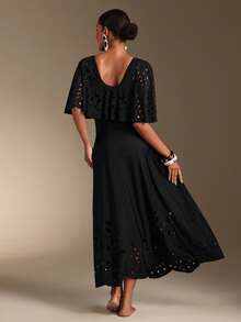 Swim Oasis 女士沙滩度假休闲连体泳衣及半身裙套装 - 黑色 - 查看 2