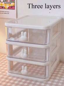 多层抽屉收纳盒，珠宝收纳盒，饰品盒，珠宝展示盒，桌面抽屉收纳盒，可堆叠，防尘抗氧化多功能珠宝盒，可拆卸，大容量，化妆品收纳盒，桌面整理盒，抽屉式化妆品收纳盒 - 彩色 - 查看 11