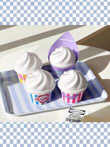 Joivida 1 件装冰淇淋造型固体香薰，10 种款式和香型，适用于客厅、卧室、汽车和餐厅。情人节、开学季和新年送礼佳品。车载香薰机 - 冰淇凌香薰 - 查看 12