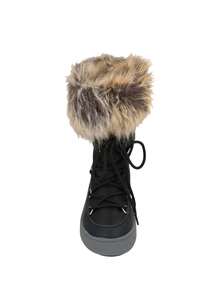 Moon Boot Track Monaco Low Waterproof Kids Boots Black 34300100-JR