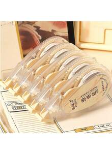 Correction Tape Set With Ins Style, Colorful, Japanese, Small Size, High Capacity, Cute, Mini, Silent, Mori Style, Back To School - White - View 4