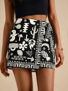 Travachic Women's Summer Bohemian Style Wrap Tie Waist Skirt - Multicolor - View 1