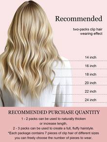 7 件直发接发 100% 真人发 14-24 英寸 115 克双纬隐形接发 雷米天然真人发 适合女性女孩日常使用 - S16/22A - 查看 6