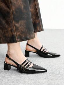 CUCCOO BIZCHIC Women Heeled Sandals Spring Shoes Summer - Black - View 6