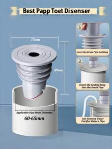 Vòng đệm silicon bịt kín cống thoát nước nhà tắm, bồn rửa nhà bếp, máy giặt, chống mùi hôi, chống rò rỉ, đầu nối cống sàn. - Xám - Xem 9