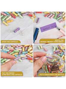1PC,Message In A Bottle Cute Things Gifts For Boyfriend/Girlfriend,Capsule Pills Love Message Note In A Glass Bottle,Cute Love Pills Smiling Face Love Friendship Letter With Wishing Bottle,Valentines Day Love Capsule Letters Romantic Paper Love Message - Message In a Bottle - View 7