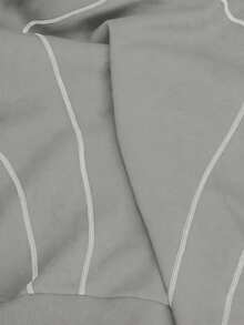 AXEPEAK Bộ áo hoodie nam rộng rãi, màu trơn - Màu Xám nhạt - Xem 3